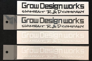Grow Design works logo cutting sticker